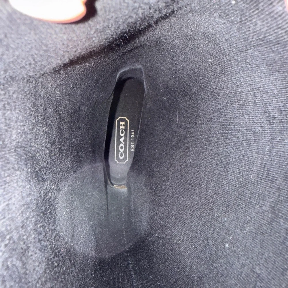 Coach‎ Signature C Monogram Black Rubber Tall Rain Boots Women's Size 9 - Picture 10 of 11